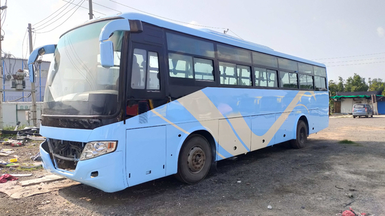 Autobús Yutong Zk6112d Front Engine 60seats LHD del pasajero/ventana baja de Silding del kilómetro de RHD