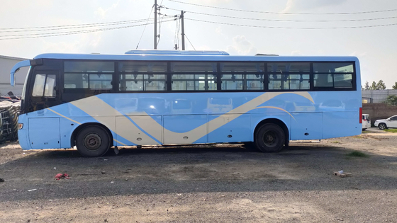 Autobús Yutong Zk6112d Front Engine 60seats LHD del pasajero/ventana baja de Silding del kilómetro de RHD