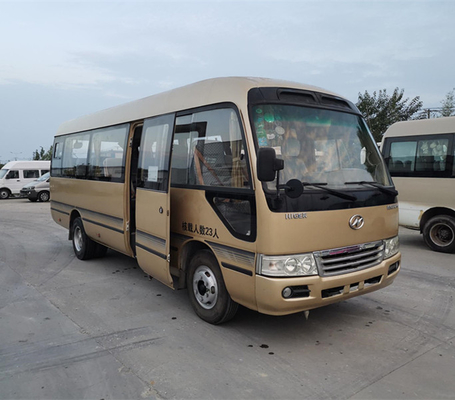 23 asientos 2014 años utilizaron a un práctico de costa más alto Mini Bus KLQ6702E4 con la dirección de la mano izquierda del motor