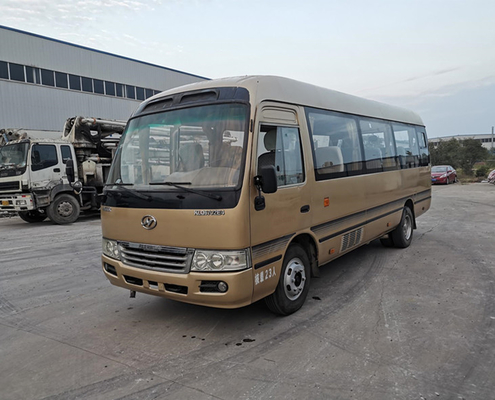 23 asientos 2014 años utilizaron a un práctico de costa más alto Mini Bus KLQ6702E4 con la dirección de la mano izquierda del motor
