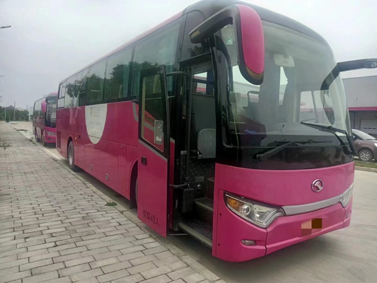 Vehículo eléctrico híbrido usado autobús de la suspensión 49seats del airbag de Kinglong XMQ6112 del turismo