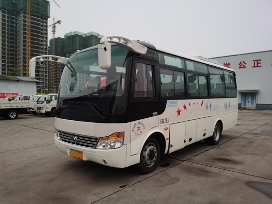 29 asientos Front Engine Used Coach Bus Zk6752d Weichai 140kw Mini Transportation