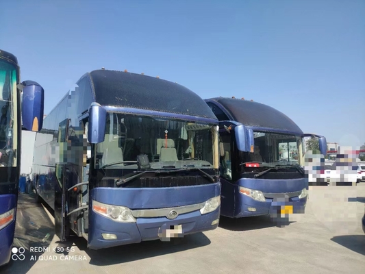 Autobús usado asientos de ZK6127 55 Yutong motor de Weichai de 2014 años con la suspensión del resorte plano