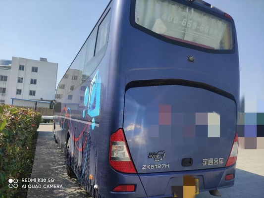 Autobús usado asientos de ZK6127 55 Yutong motor de Weichai de 2014 años con la suspensión del resorte plano