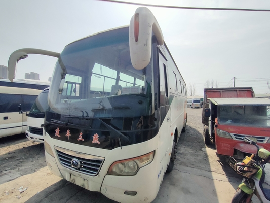 Suspensión usada del resorte plano de Yutong de la conducción a la derecha de Bus MINI Van 43seater del coche con la condición del aire