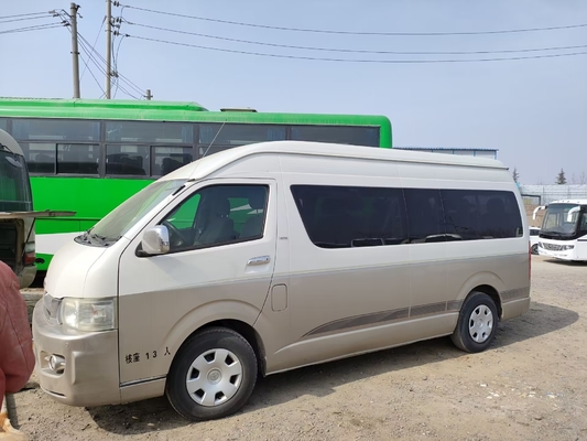 Japonés usado transporta Hiace 13 - marca dejada de Toyota de la dirección del motor de gasolina 15seater