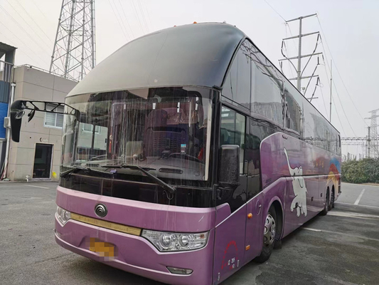 Viejos asientos del coche 61 autobuses de lujo dobles usados 2014 años de Axlebrake del autobús de Yutong ZK6147