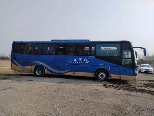 Motor usado Tong Bus joven de Weichai de la suspensión del resorte plano de las puertas dobles de los asientos del autobús 51 del pasajero