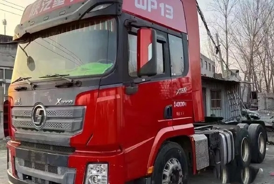 Alto camión usado del tractor del motor 500hp 6×4 SHACMAN D'LONG X3000 de Weichai de la cabina del tejado de los tractores remolque