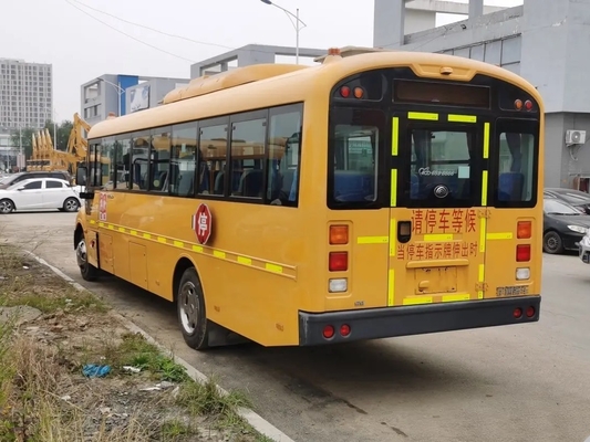 Los asientos 9 del motor 52 de Weichai del autobús escolar de la segunda mano miden el autobús usado YuTong ZK6935D