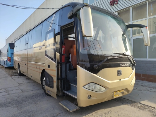 Puertas dobles usadas del motor de Yuchai del autobús del viaje 53 asientos 12 metros en segundo lugar de la mano de autobús LCK6125 de Zhongtong