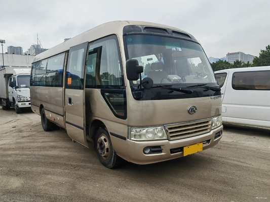 la 2da mano Mini Bus 15 asienta la puerta de balanceo externa Champagne Color 7 mide el bus turístico de Ankai HFF6701