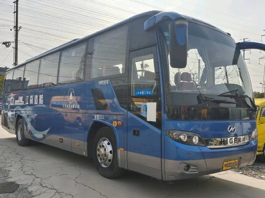 Mano usada un KLQ6115 más alto de la puerta LHD/RHD 2do del compartimiento de equipaje de los asientos del motor 50 de Weichai del autobús del MCI sola