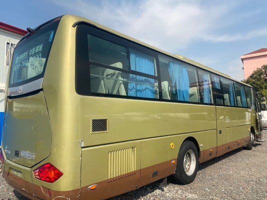 La ventana del lacre de las puertas dobles del motor de los asientos 330hp Wechai de Second Hand 55 del coche utilizó el autobús LCK6120 de Zhongtoong