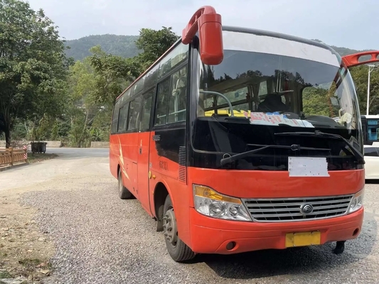 Ventana de desplazamiento externa de la puerta de balanceo de los asientos del autobús 30 de la segunda mano Front Engine Used Yutong Bus ZK6752D