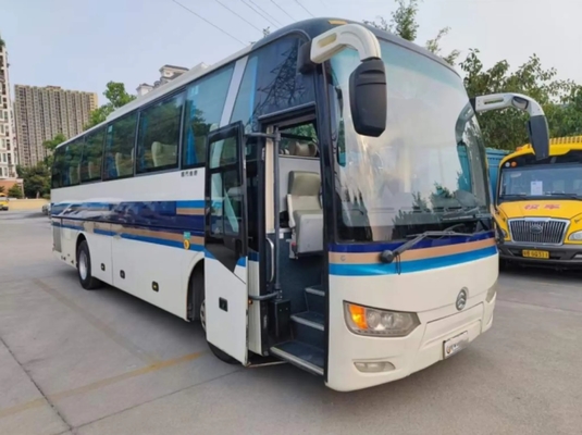 Compartimiento de equipaje grande usado de los autobuses 47 de los asientos del solo aire acondicionado de lujo de la puerta Dragon Bus de oro XML6102