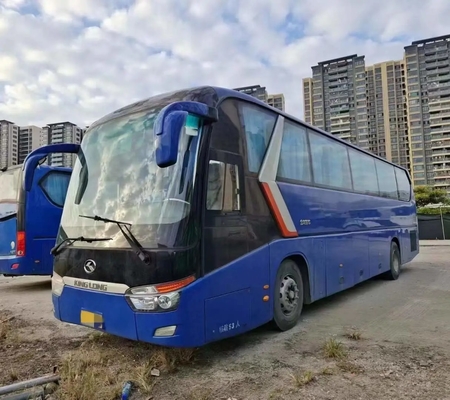 Autobús y coche usados Middle Door 12 metros que sellan el autobús XMQ6129 de Kinglong de la mano de los asientos de la ventana 53 en segundo lugar