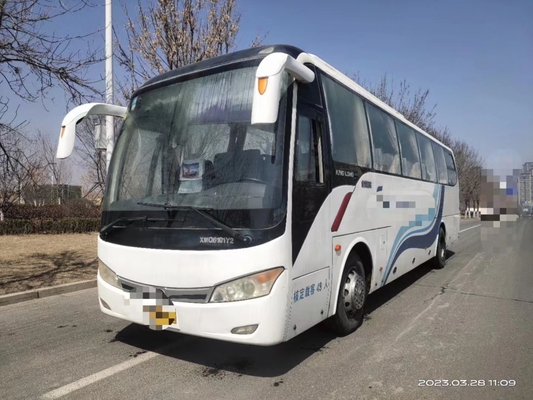 2do autobús de la mano 10,5 metros que sellan el autobús usado aire acondicionado medio XMQ6101 de Kinglong de los asientos de la puerta 47 del pasajero de la ventana