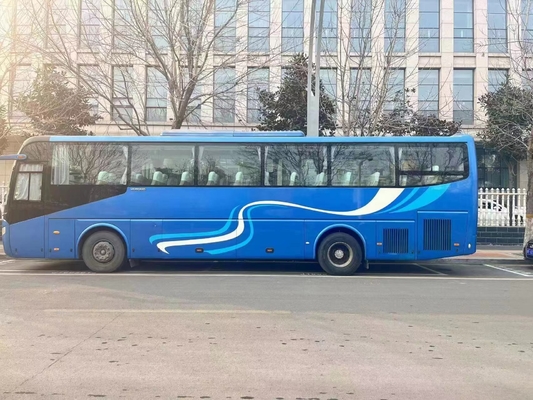 Ventana del lacre de las puertas dobles de los asientos del motor 55 de Weichai del bus turístico de la segunda mano 11,5 metros de pinzas jovenes usadas ZK6127