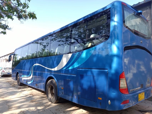 Ventana del lacre de las puertas dobles de los asientos del motor 55 de Weichai del bus turístico de la segunda mano 11,5 metros de pinzas jovenes usadas ZK6127