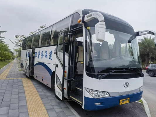 2do autobús de la mano puertas dobles de 2016 años 47 cilindros Kinglong usado LHD/RHD XMQ6117 del motor 6 de Yuchai de los asientos