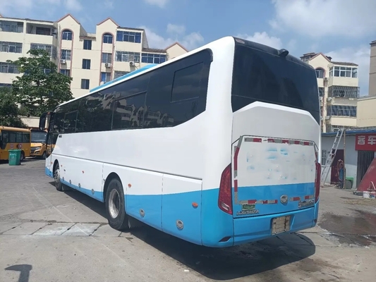 Autobús usado Front Engine de la iglesia 6 asientos del resorte plano 45 de los cilindros 220hp con el aire acondicionado Zhongtong LCK6108D