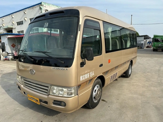El EURO usado IV de los distribuidores autorizados del microbús 19 asientos Champagne Color Yuchai Engine 6 mide el autobús usado HK6606 de Ankai de la puerta plegable