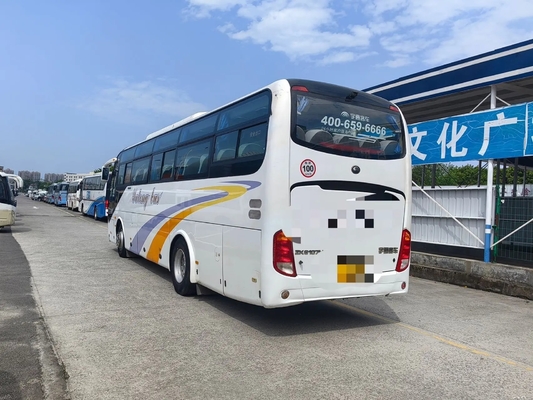 El coche usado Leaf Spring IV EURO del autobús el motor 245hp 10,5 de Yuchai de 49 asientos mide los 2dos jóvenes Tong Bus ZK6107 de la mano