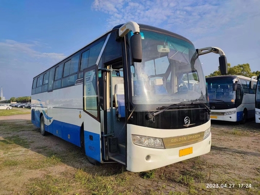 Autobuses y autocares de segunda mano 47 asientos Compartimento para equipaje Puerta central Motor raro usado Golden Dragon Bus XML6113