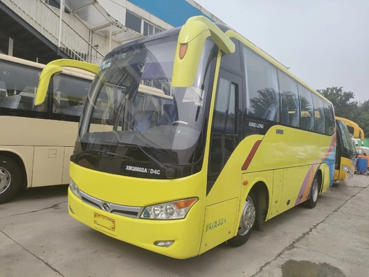 Mini Coach usado autobús XMQ6802 de Kinglong de la mano de la sola de la puerta de 2015 asientos del año 33 2do de equipaje del compartimiento ventana del lacre