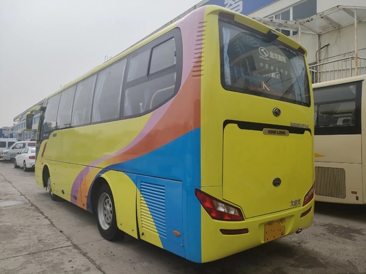 Mini Coach usado autobús XMQ6802 de Kinglong de la mano de la sola de la puerta de 2015 asientos del año 33 2do de equipaje del compartimiento ventana del lacre