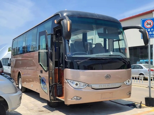 Autobuses diesel usados asientos del estándar de emisión del EURO IV de 2015 años 35 que sellan la ventana Champagne Color Ankai Bus HFF6859