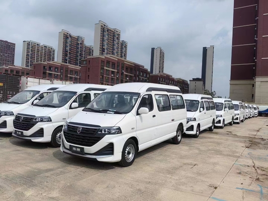 Precio de la minivan Jinbei Hiace 6 asientos con techo alto Motor de gasolina Mano izquierda