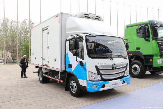 Vehículo de nueva energía barata Foton Camión refrigerado híbrido de gas eléctrico de 18 cúbicos