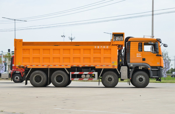 Usado 8*4 camión de basura para la venta Shacman 430hp motor de GNC M3000S 11 metros de largo A / C