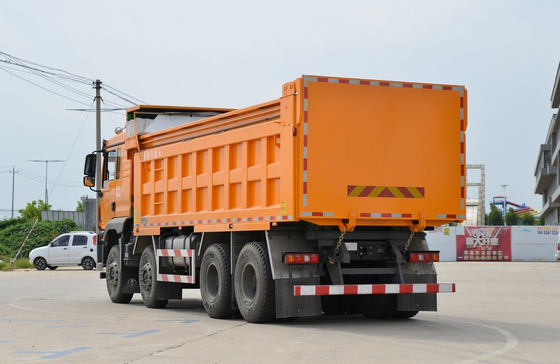 Usado 8*4 camión de basura para la venta Shacman 430hp motor de GNC M3000S 11 metros de largo A / C