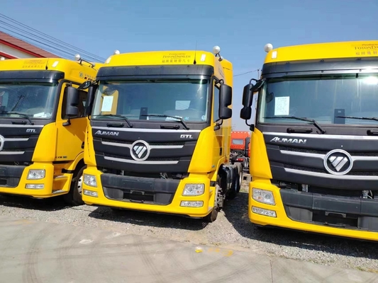 Nuevos camiones tractor 6*4 Foton GTL Caballo 510hp Color amarillo 10 neumáticos automáticos 2021 año