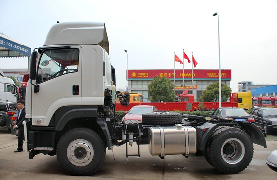 4x2 camión tractor ISUZU Mover Deisel motor de 350 hp Euro 4 de emisión y medio cabina