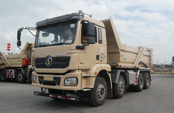 Camión de tiradores Usado Shacman Cisterna 8*4 Transporte de residuos de construcción Weichai 336hp