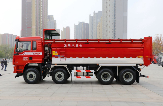 Venta de camiones de basura de 50 toneladas 8×4 Shacman L3000 con transmisión manual rápida de 10 velocidades 300 hp