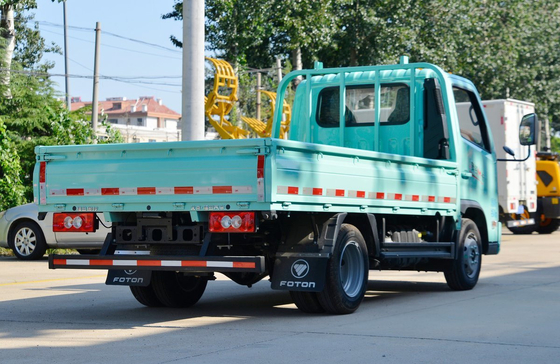 Camión de carga de segunda mano Foton Camión ligero de cabina única Cama plana de 3,7 metros de largo