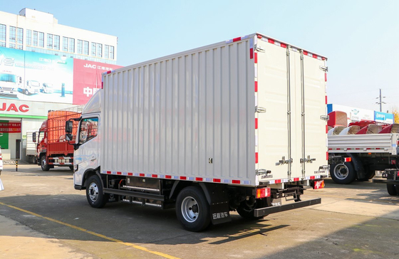 Camiones de caja Geely Camión eléctrico puro Camión de nueva energía Combustible 4 * 2 Furgoneta Caja 4 metros A / C