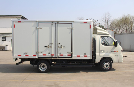 Mini Box Truck 3.7 metros Van Box con 2 puertas Cabina única con aire acondicionado Motor de gasolina 6 neumáticos