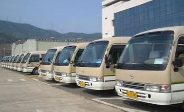 23 autobús usado del motor diesel del práctico de costa 1HZ de Japón Toyota LHD del autobús de Seater