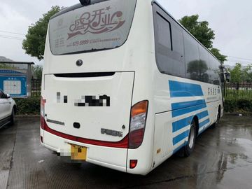 Autobús de la ciudad de Yutong de la serie ZK6858, mano izquierda diesel del autobús de Seater del blanco 19 que dirige 2015 años