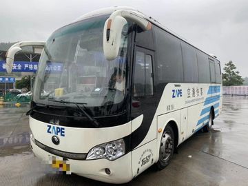 Autobús de la ciudad de Yutong de la serie ZK6858, mano izquierda diesel del autobús de Seater del blanco 19 que dirige 2015 años