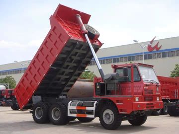 toneladas de Minning de 371HP camión volquete usado Sinotruck 50 - 70 de los camiones volquete de conducción de la mano izquierda