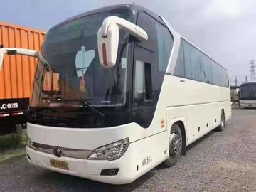 Yutong 6122 series 55 asienta el autobús LHD diesel del coche de la segunda mano los asientos de lujo del color blanco de 2017 años con la puerta automática