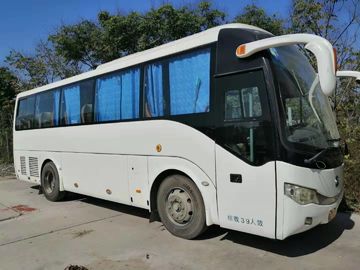 Las 2das buenas condiciones del autobús de la mano del color blanco 2010 años 39 asientan el modelo de Yutong 6908