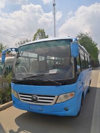 Pequeños autobuses usados de Yutong con 25 el autobús ZK6660D de la mano del soporte segundo de la emisión del euro III de los asientos